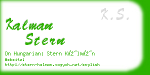kalman stern business card